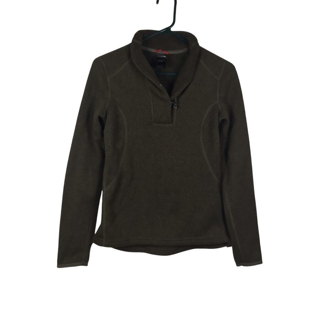 The North Face Crescent Shawl Toggle‎ Pullover Sweater Women’s Medium Brown